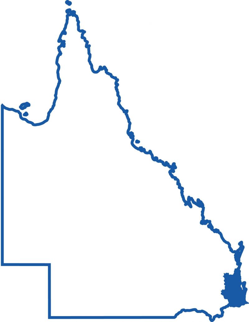 Map showing the location of the South East Queensland region.
